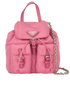 Mini Backpack Crossbody, &pound;580, Handbags, Pink, Nylon, Front view